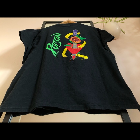 Vintage 1990 Poison Brockum Tour Tee Band Shirt - Picture 13 of 15